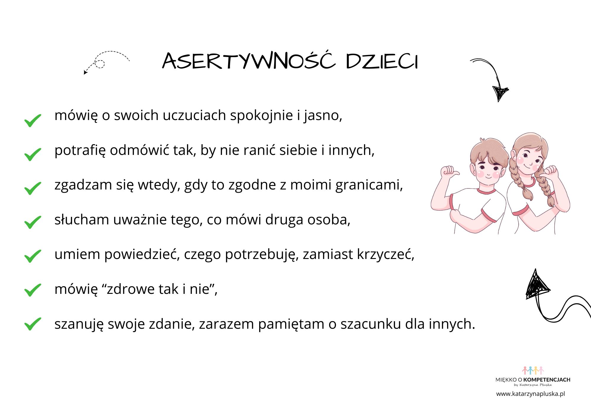 Asertywność dzieci karty pracy o asertywności