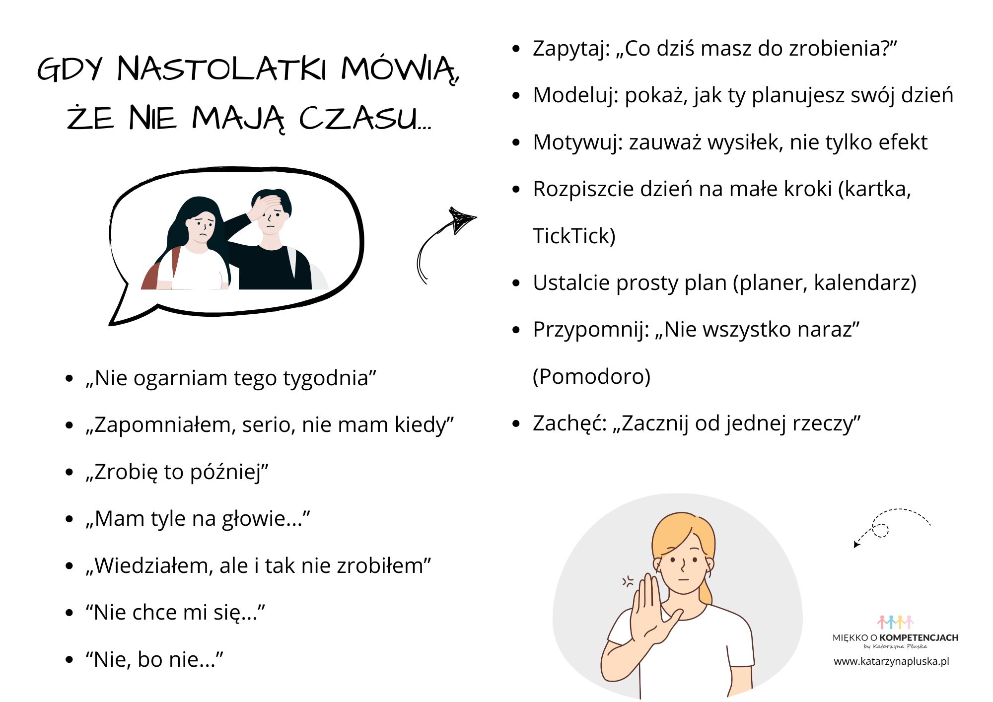 zarządzanie sobą w czasie nastolatków https://platforma.katarzynapluska.pl/produkt/zarzadzanie-soba-w-czasie-dla-nastolatkow-karty-pracy-grupowe-cwiczenia-mini-wyklad-e-book/